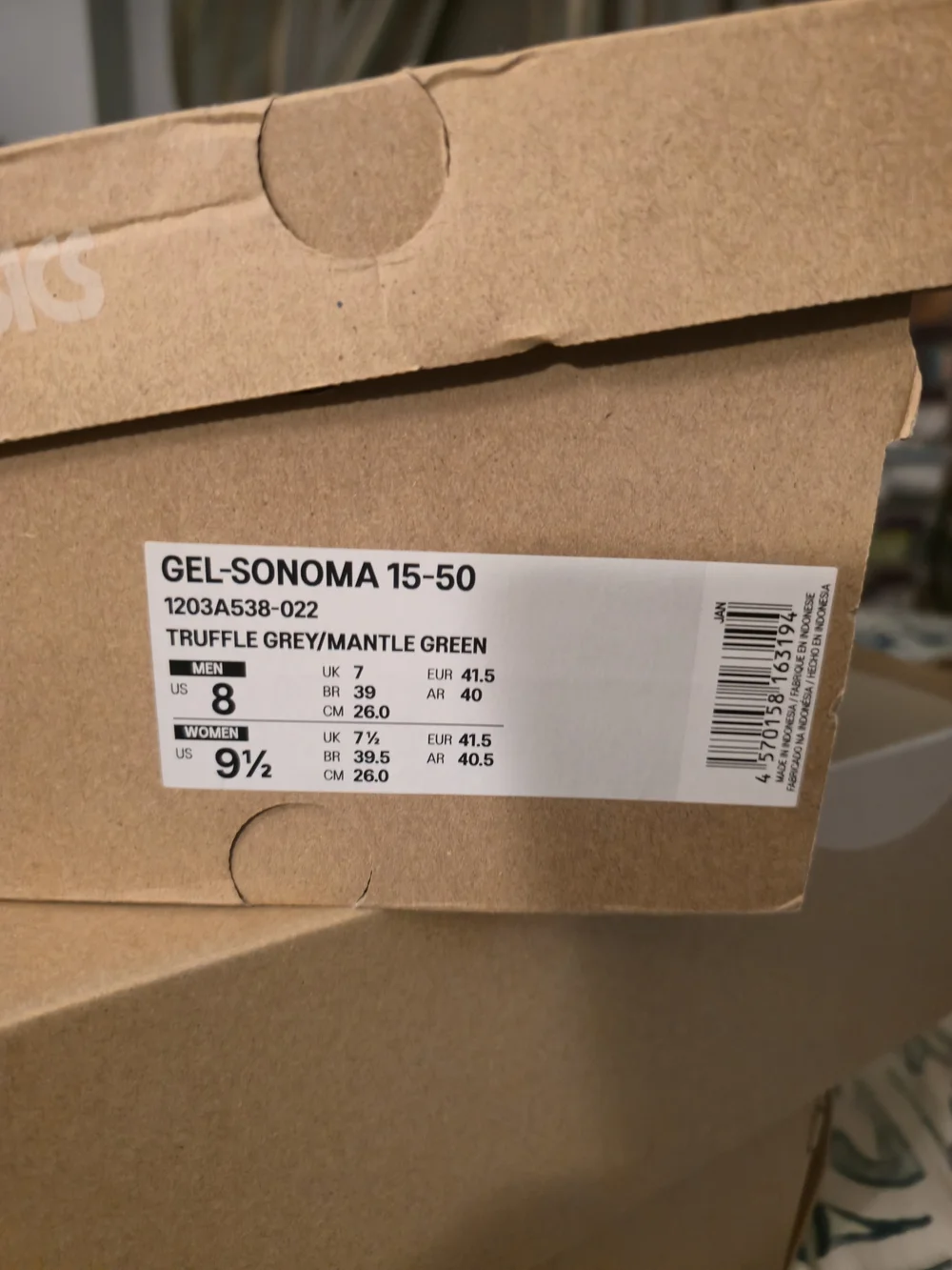 Asics GEL-SONOMA 15-50 Truffle Grey / Mantle Green